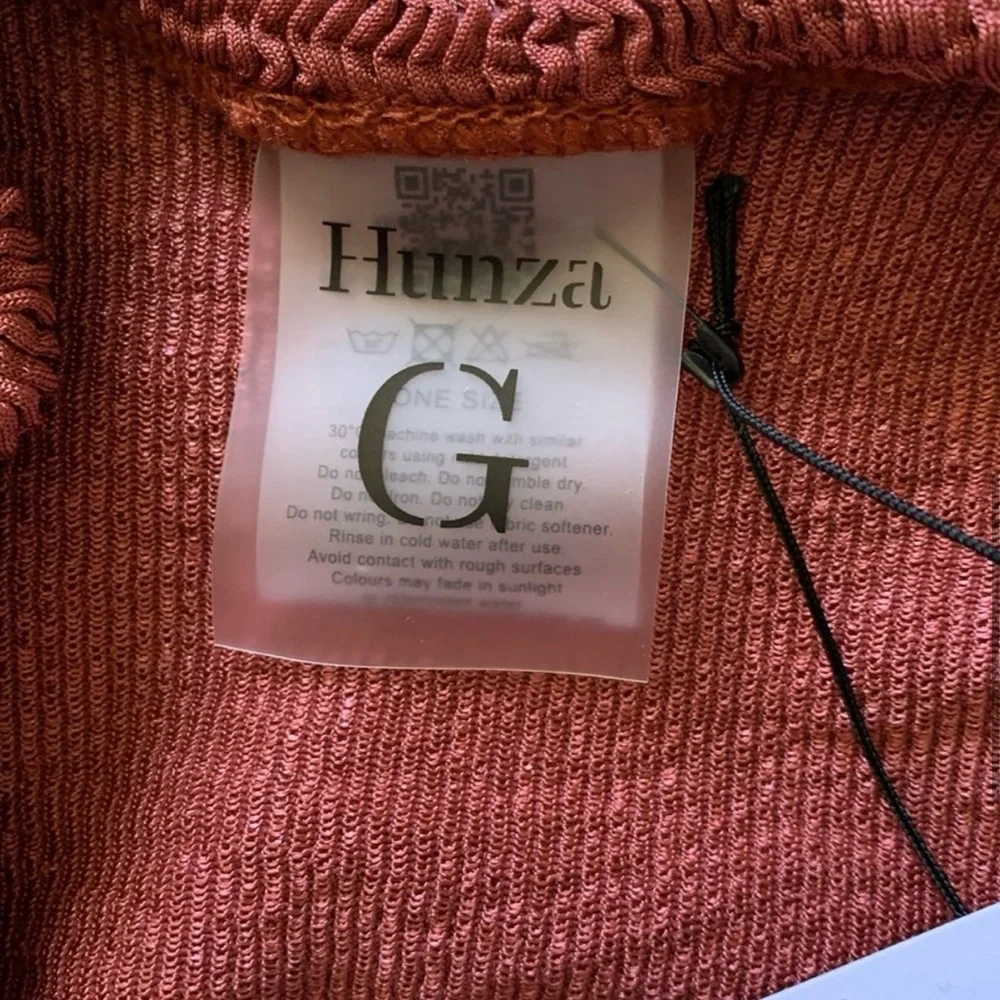 NWT Hunza g Gloria bikini set in metallic rosewood - Picture 9 of 10